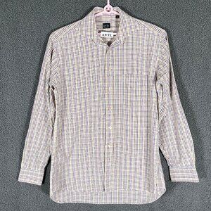 Gitman Bros Made in USA Check Long Sleeve Button Down Shirt - Men's Size 16/36
